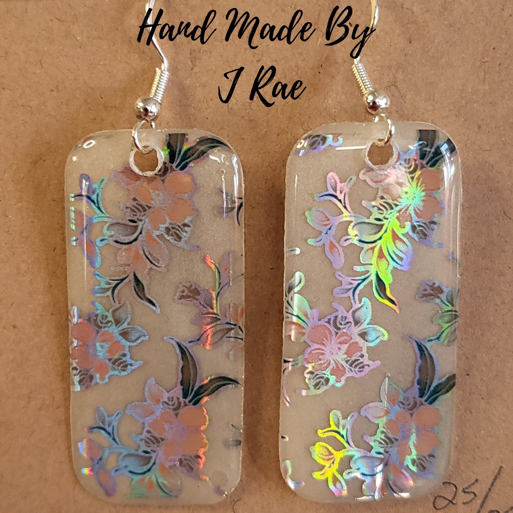 Hand Made By J Rae Floral Earrings Style E1028